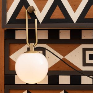 Lampa ścienna Artemide nh Wall biała szkło wtyczka E14