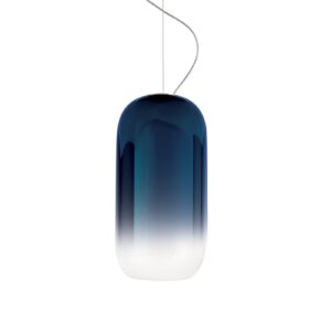 Artemide Gople lampa wisząca niebieska/srebrna