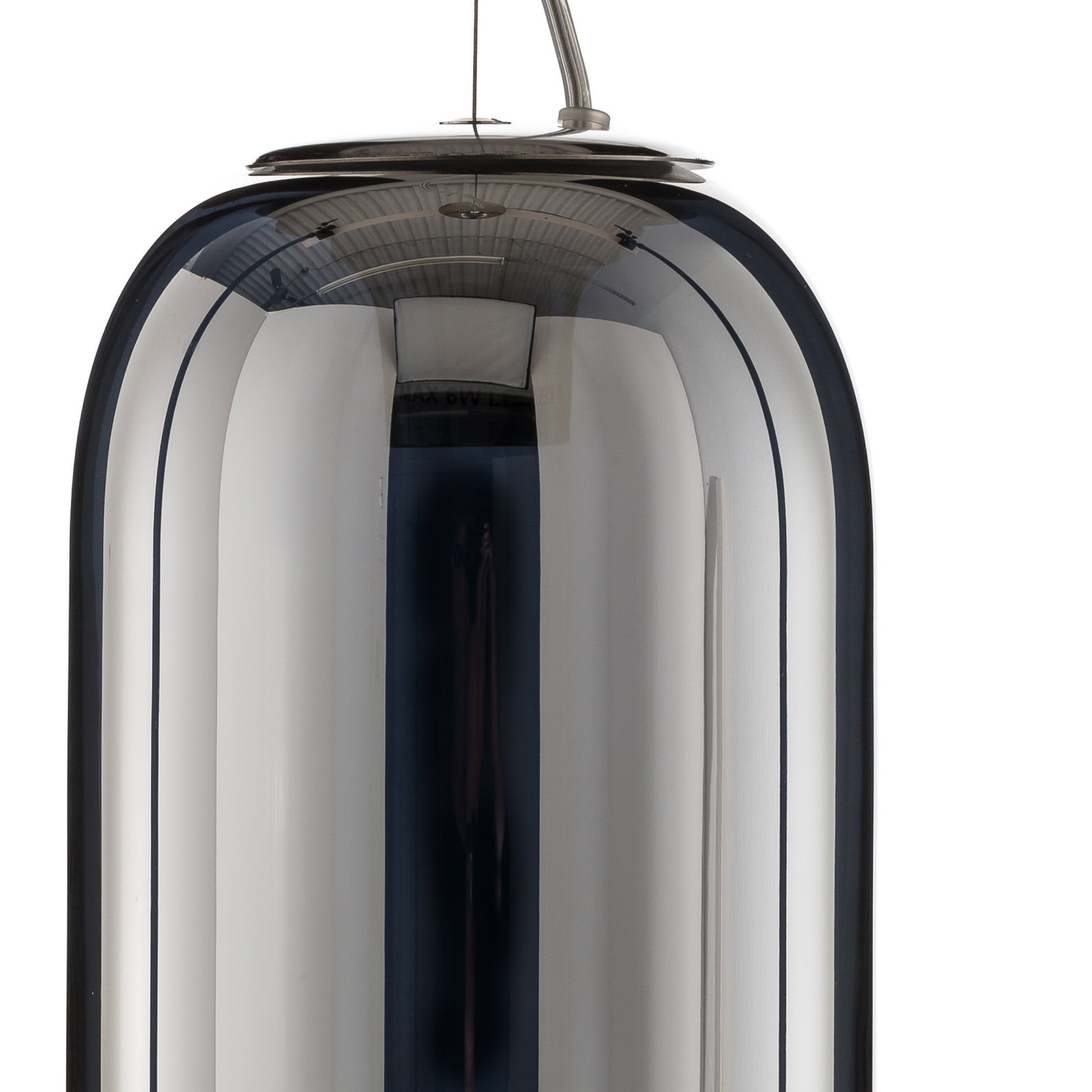 Artemide Gople Mini lampa wisząca srebrna/srebrna