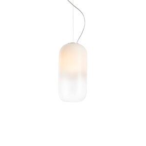 Artemide Gople Mini lampa wisząca biała/srebrna