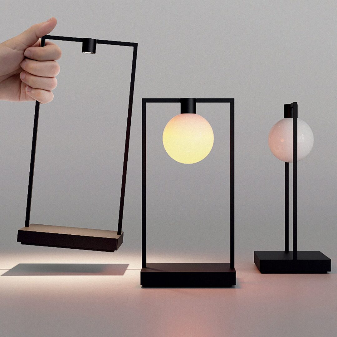 Lampa stołowa LED Artemide Curiosity wysokość 45 cm