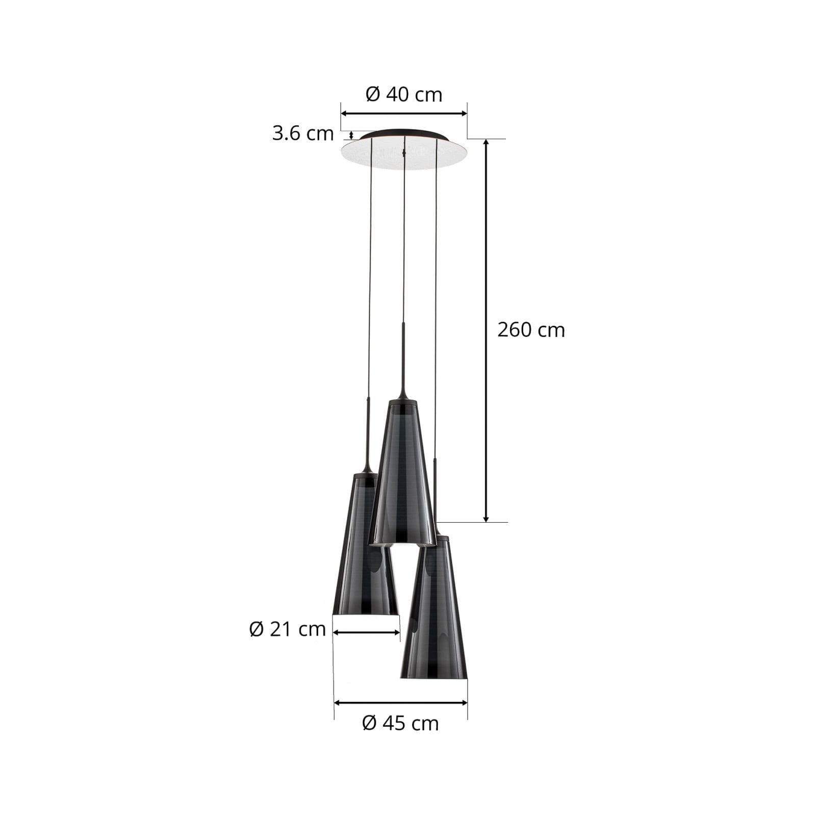 Lampa wisząca Artemide Look at Me 21 3-punktowa