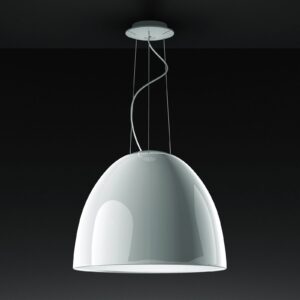 Artemide Nur Gloss lampa wisząca biała błyszcząca