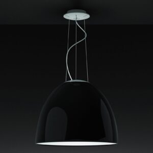 Artemide Nur Gloss lampa wisząca czarna błyszcząca