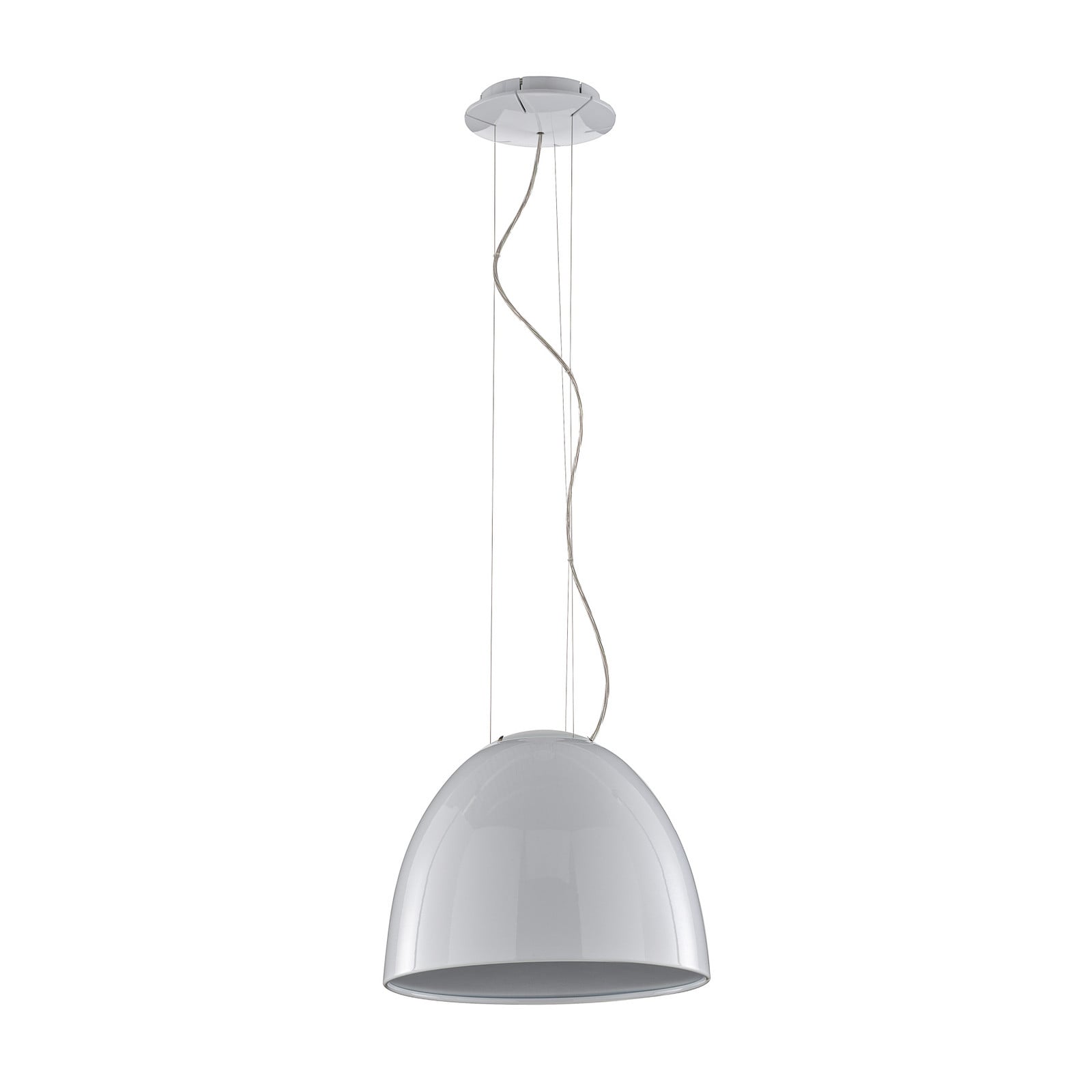 Artemide Nur Mini Gloss lampa wisząca biała