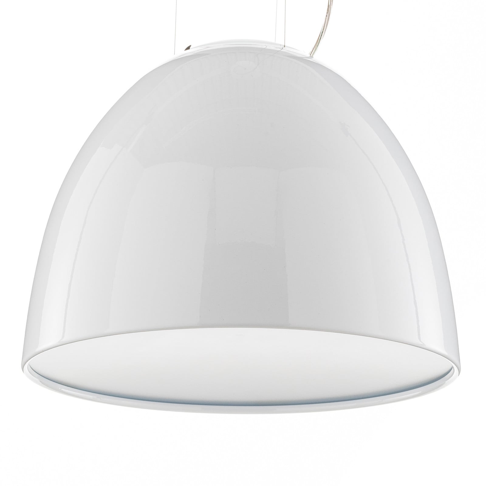 Artemide Nur Mini Gloss lampa wisząca biała