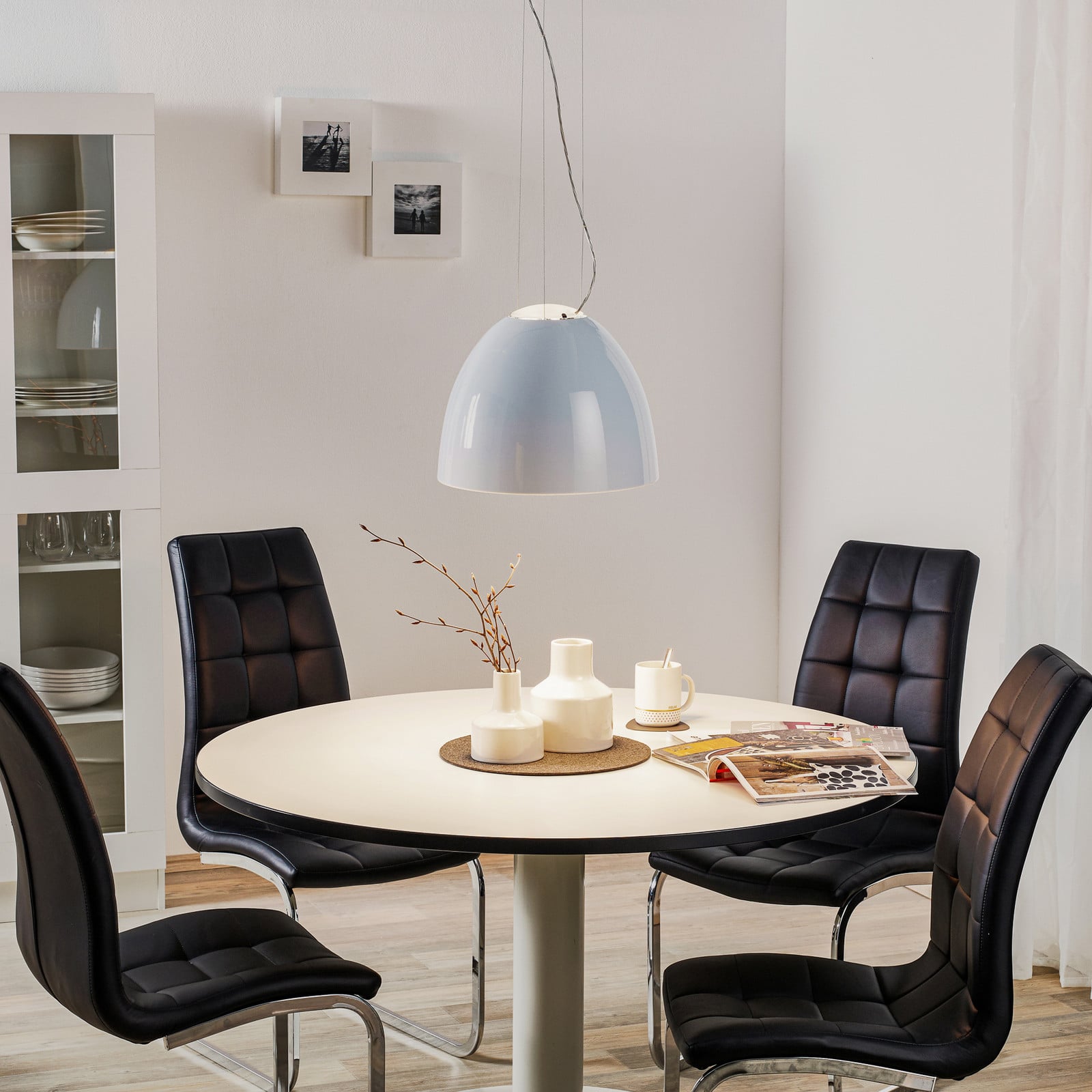 Artemide Nur Mini Gloss lampa wisząca biała