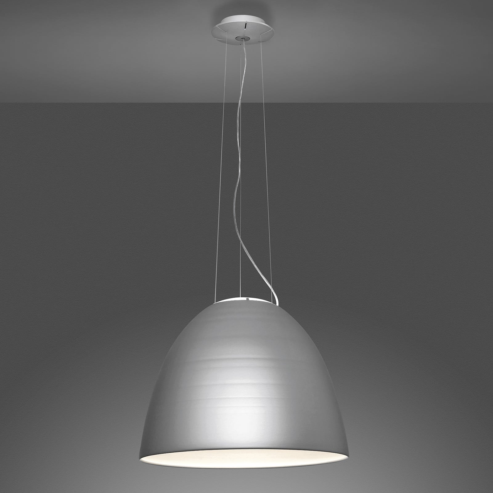 Artemide Nur 1618 lampa wisząca LED metal szary