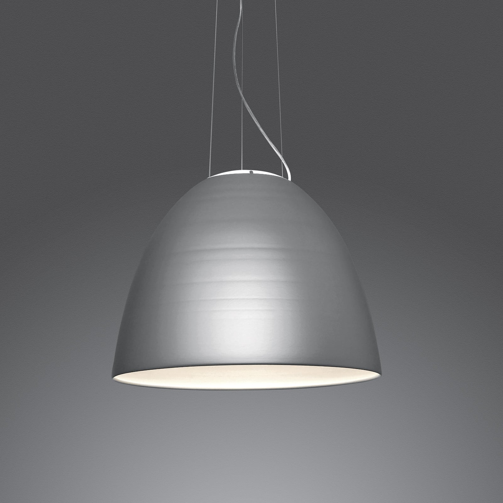 Artemide Nur App żyrandol LED metalowo-szara
