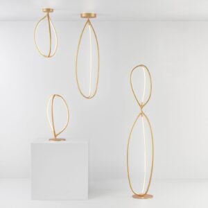 Artemide Arrival lampa sufitowa App mosiądz 130cm