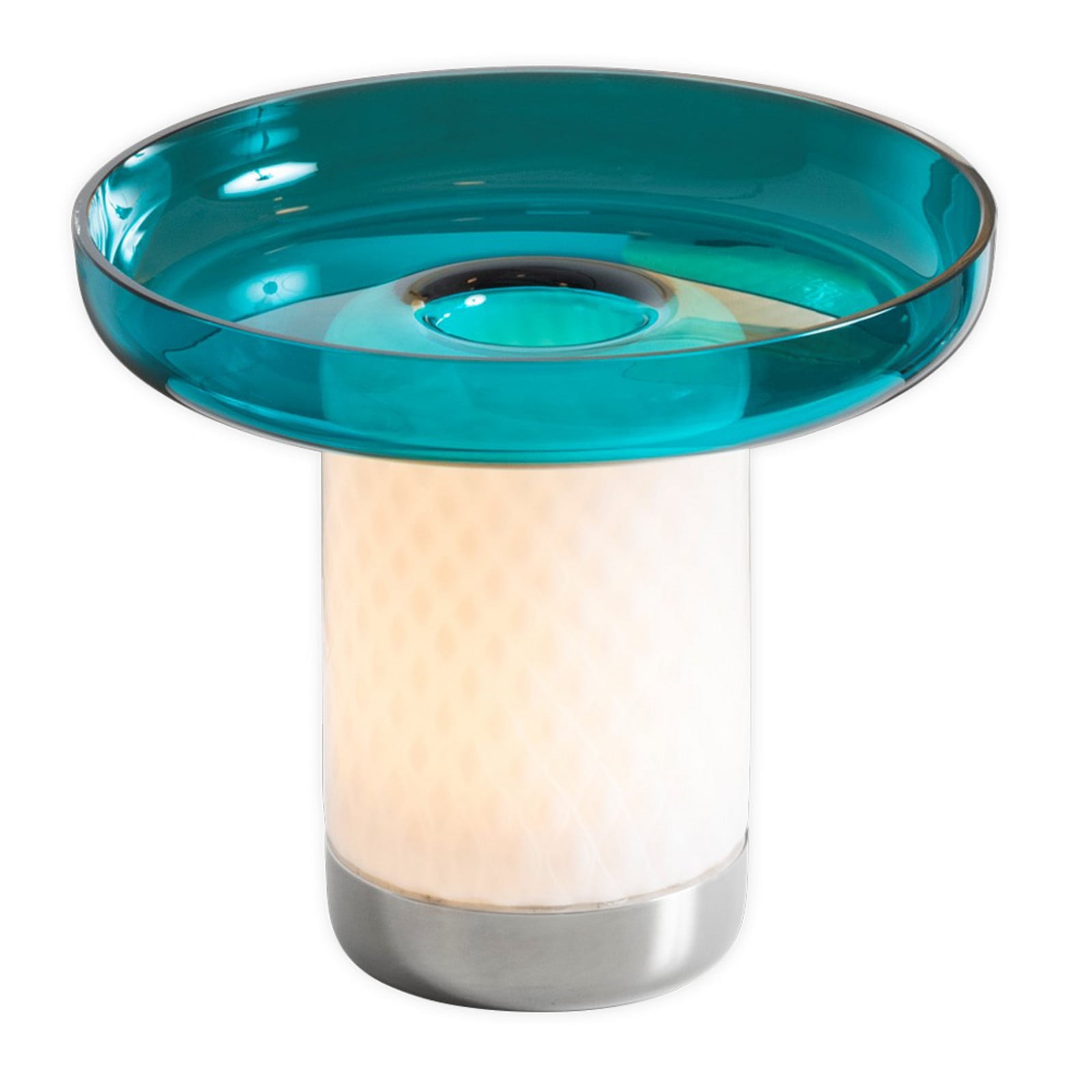 Artemide Bontà lampa stołowa LED turkusowa szala