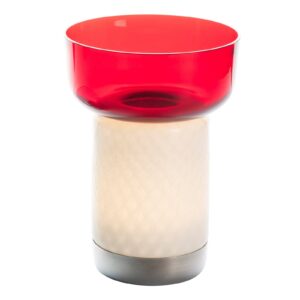 Artemide Bontà lampa stołowa LED czerwona miska