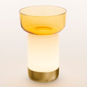 Artemide Bontà lampa stołowa LED żółta miska