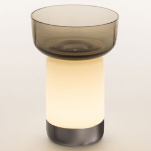 Artemide Bontà lampa stołowa LED szara miska