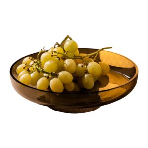Miska Artemide Bontà żółta Ø 26 cm szkło drewno