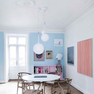Lampa wisząca Artemide Castore ze szkła Ø 35 cm