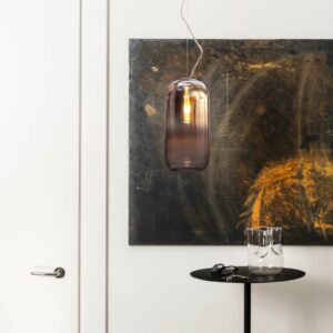 Artemide Gople lampa wisząca brązowa/czarna
