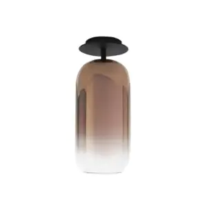 Artemide Gople Mini lampa sufitowa brązowa/czarna