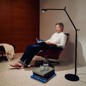 Lampa Podłogowa Artemide Professional Reading 930 czujnik czarna