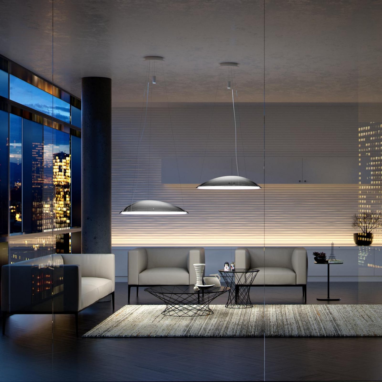 Artemide Ameluna żyrandol LED aplikacja