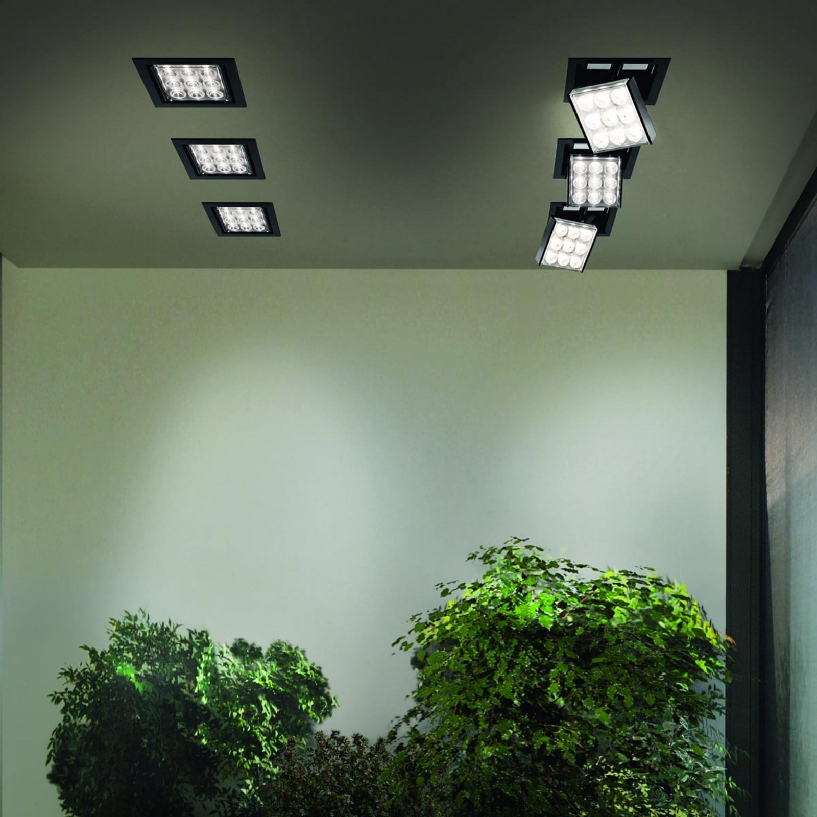 Lampa sufitowa LED PAD80 z regulowaną soczewką