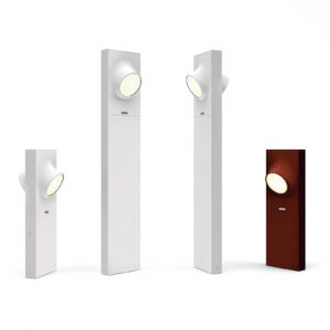 Artemide Ciclope lampa cokołowa 2-pkt. rdza