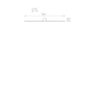 Kinkiet LED liniowy, SPIN, 66–120 cm, dwa kolory