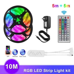 Taśma LED RGB 5050 10M Pilot IR 44 + Bluetooth
