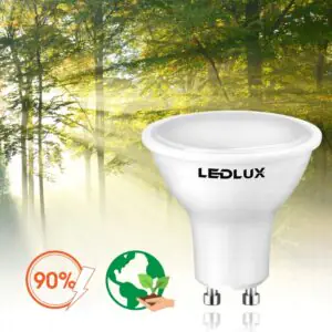 Żarówka LED GU10 5,5W 4000K neutralna LEDLUX 10 sztuk
