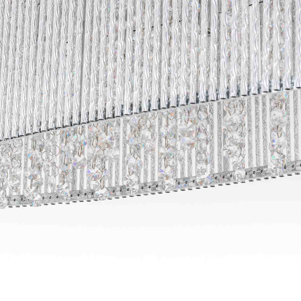 Żyrandol Lampa wisząca Anabella Glamour Srebrna - obrazek 5