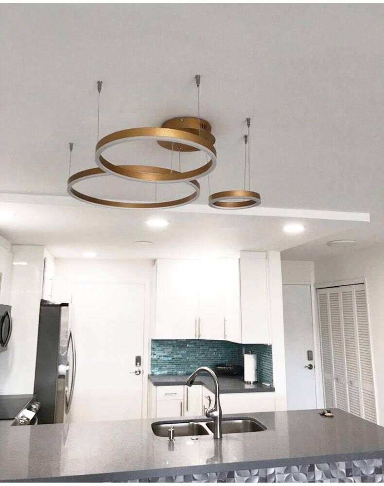 Lampa Wisząca Ring LED 2/3/4/5 Żyrandol Nowoczesny - obrazek 14