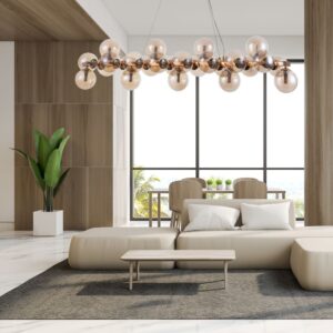 Lampa Wisząca Żyrandol Cabella Glamour Nad Stół