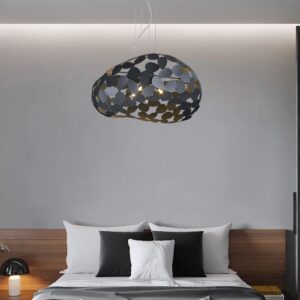 Postmodernistyczna Metalowa Lampa Wisząca Narisa Czarna