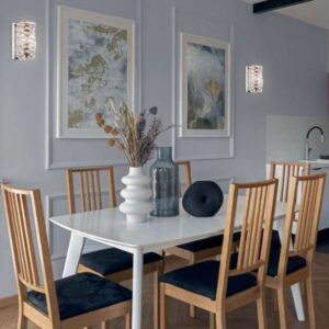 Kryształowa Lampa Ścienna Icicle Kinkiet Chrom LED 3000K