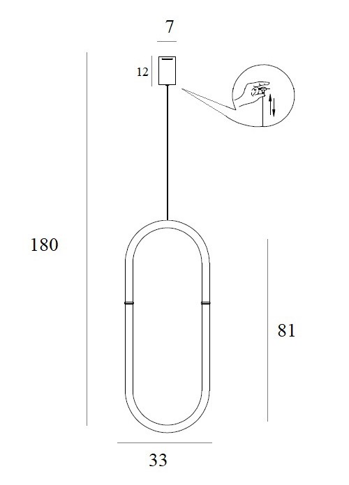 Nowoczesna Lampa Wisząca Capillary Złota LED Nad Stół - obrazek 8