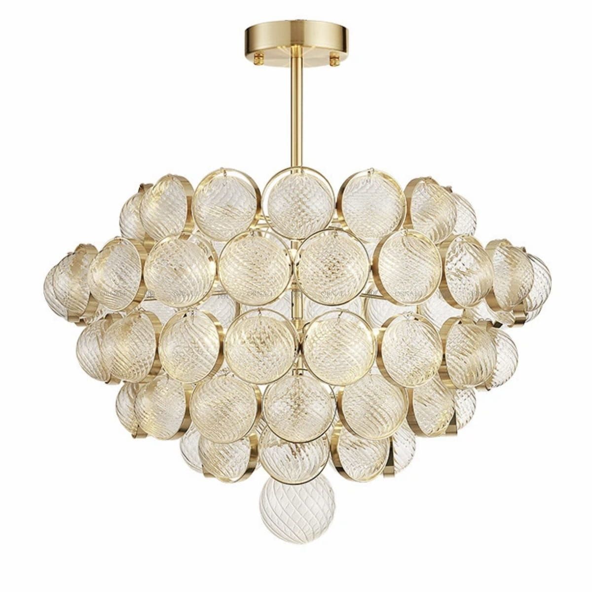 Elegancka Lampa Sufitowa Opera Żyrandol Złoty Glamour - obrazek 11