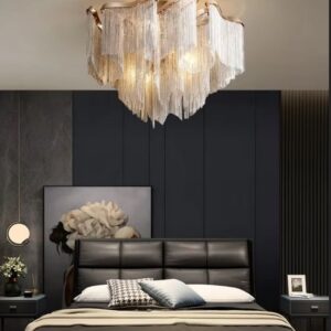 Luksusowa Lampa Sufitowa Stream Plafon Łańcuch Glamour