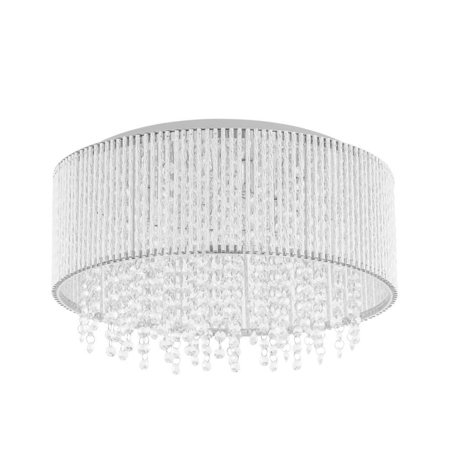 Lampa Sufitowa Plafon Anabella Glamour Srebrna - obrazek 4