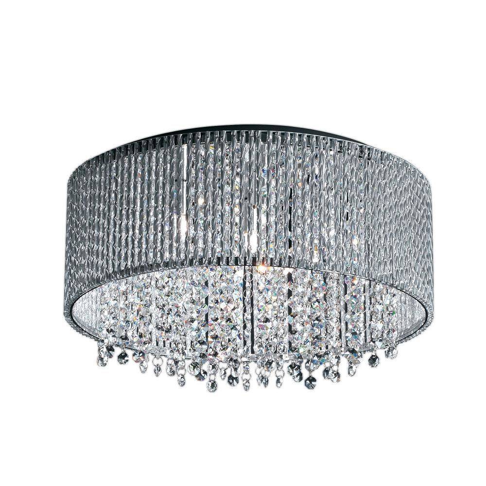 Lampa Sufitowa Plafon Anabella Glamour Srebrna - obrazek 2