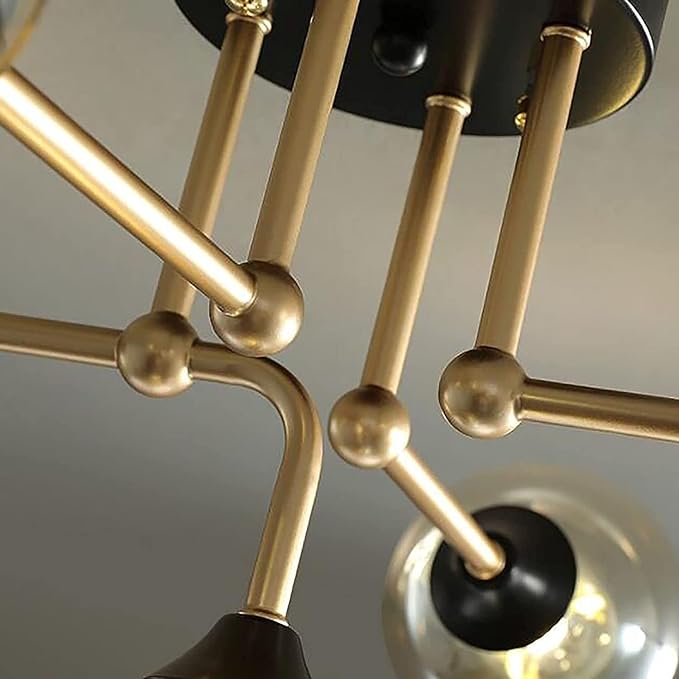 Nowoczesna Szklana Lampa Sufitowa Dallas Żyrandol - obrazek 14