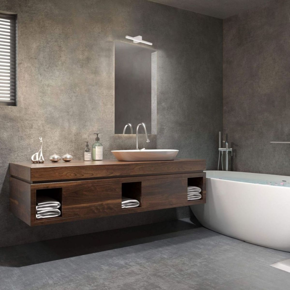 Kinkiet Łazienkowy Lampa Ścienna Nevada IP44 Nad Lustro - obrazek 2