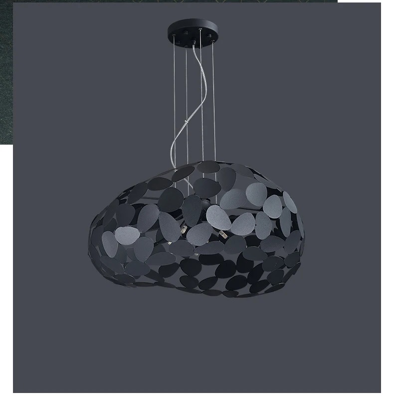 Postmodernistyczna Metalowa Lampa Wisząca Narisa Czarna - obrazek 13