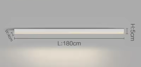 Minimalistyczna Nowoczesna Lampa Sufitowa Listwa LED Plafon do biura, kuchni, pokoju do pracy