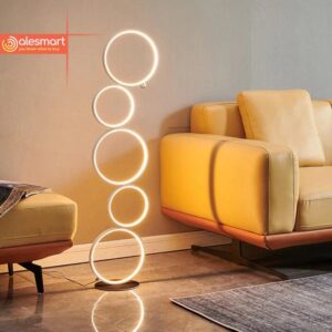 Nowoczesna lampa podłogowa Pierścienie RING LED