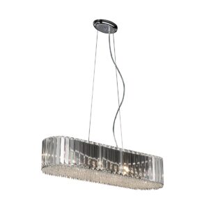 Żyrandol Lampa Wisząca Prince Glamour Chrom
