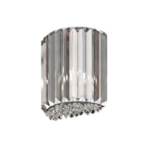 Półokrągła Lampa Ścienna Prince Kinkiet Glamour Chrom