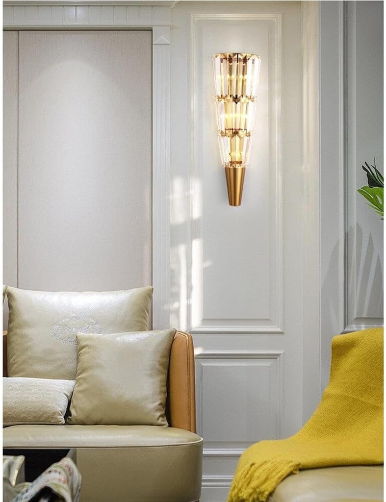 Nowoczesna Kryształowa Lampa Ścienna Crystal Kinkiet Glamour - obrazek 5