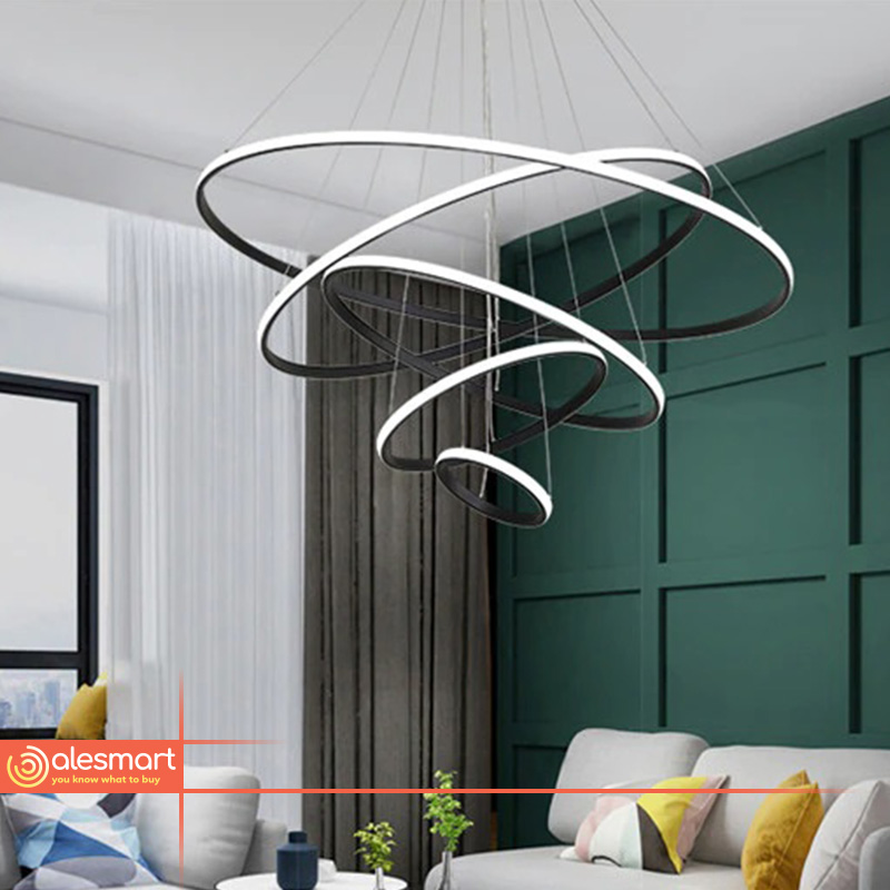 Żyrandol RING LED 2/3/4/5 Zewnętrzne światło nowoczesne - obrazek 8