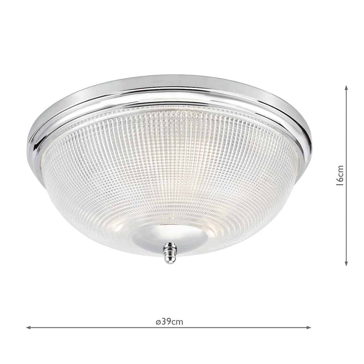 Lampa Sufitowa Plafon Arbor Glamour Chrom IP44 - obrazek 2
