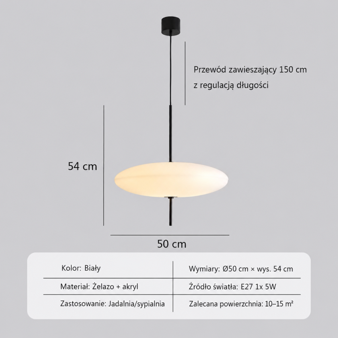 Lampa wisząca LED Latający Spodek